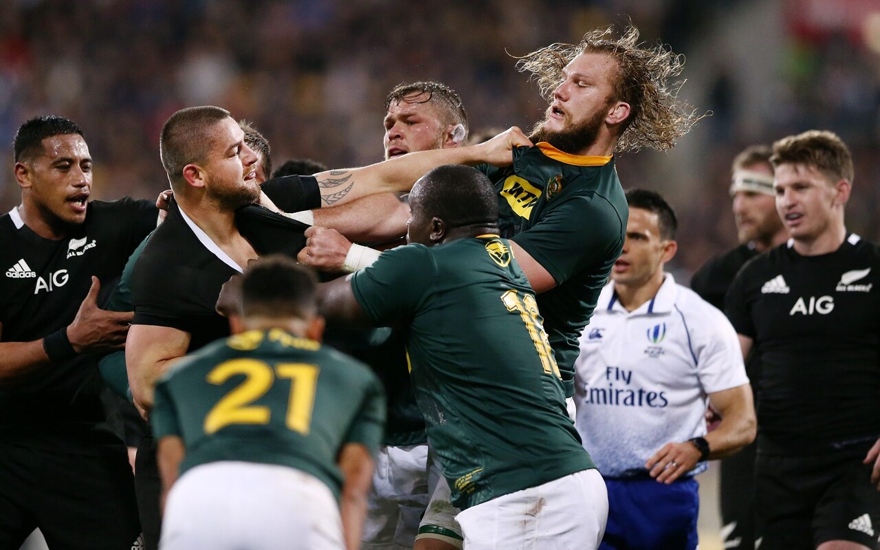 Rugby union: New Zealand vs. South Africa